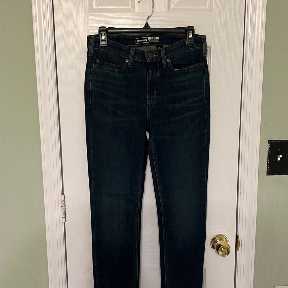 Carhartt Women’s Slim Fit Regular Blue Jeans Size 6